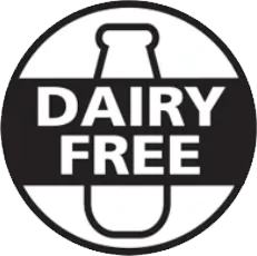 TerraCalm dairy-free formula badge