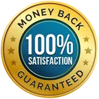 TerraCalm money-back guarantee badge