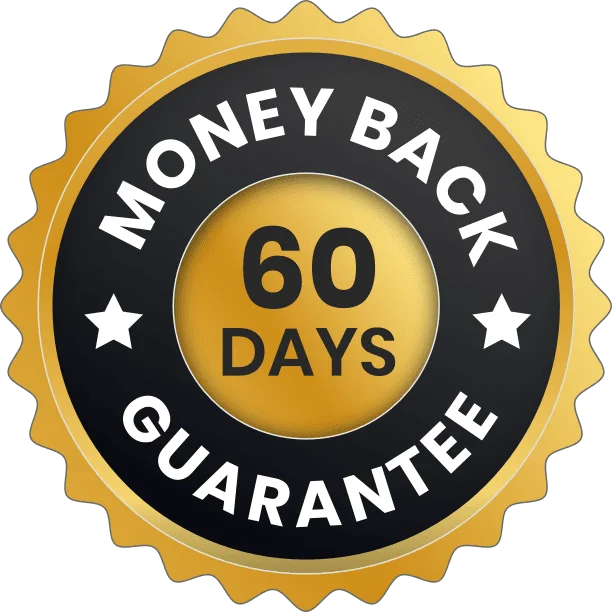 TerraCalm 60-day money-back guarantee seal