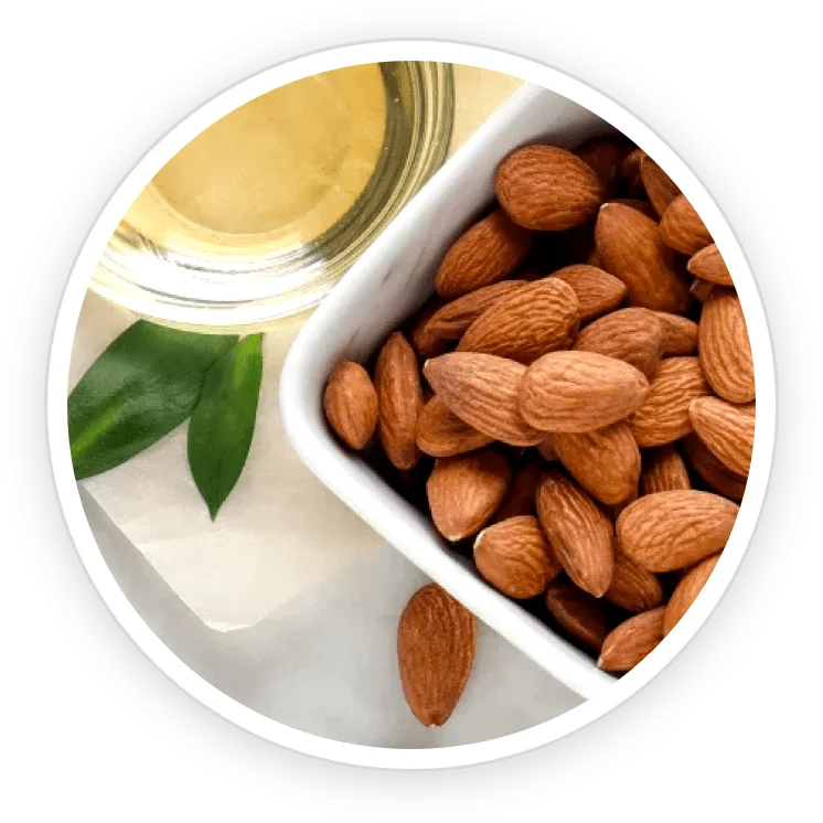 Sweet Almond Oil in the TerraCalm mineral clay