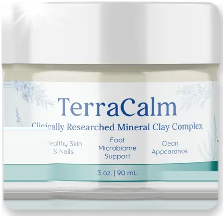 TerraCalm single 3 oz jar of mineral clay for feet and nails
